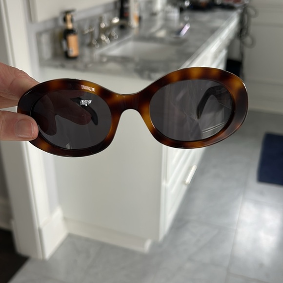 Celine Triomphe 52mm oval sunglasses acetate - Picture 5 of 6